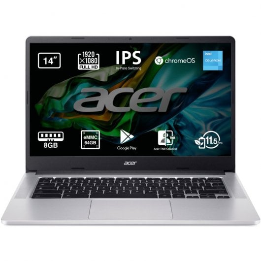 Acer Chromebook 314 CB314-3H-C85L Intel Celeron N4500/8GB/64GB eMMC/14 opiniones